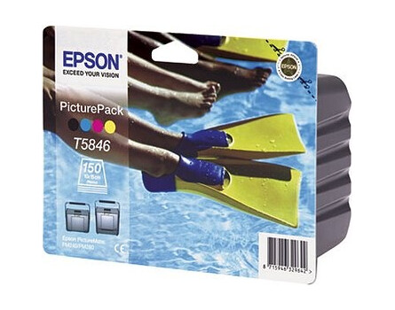 Epson T5846 Photo Pack (czarny, błękitny, purpurowy, żółty)