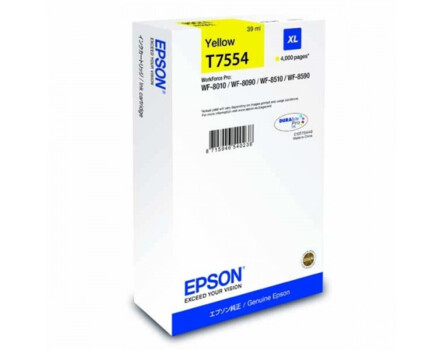 Cartridge Epson T7554 (XL), C13T755440 - oryginalny (Żółty)