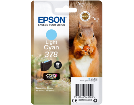 Cartridge Epson 378, C13T37854010 - oryginalny (Jasny cyjan)