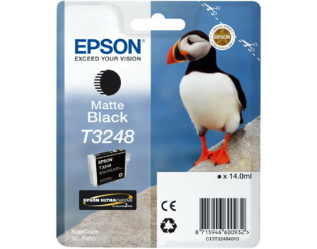 Cartridge Epson T3248, C13T32484010 - oryginalny (Matowa czarna)