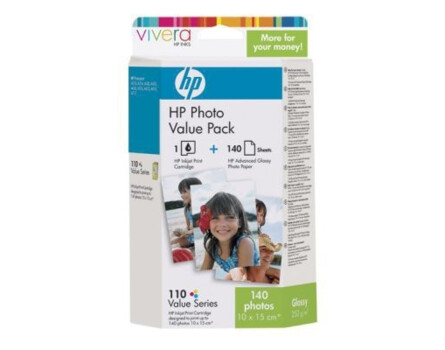 Wkład atramentowy HP Papier CB304xx Advance + HP Photo, Q8898AE, No. 110, 140