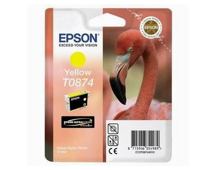 Wkład atramentowy Epson Stylus Photo R1900 C13T08744010, żółty, 1 * 11,4 ml, O